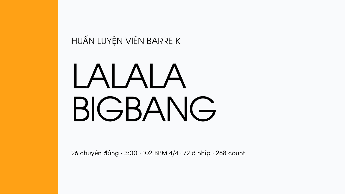 Chuỗi LALALA Barre K — 001